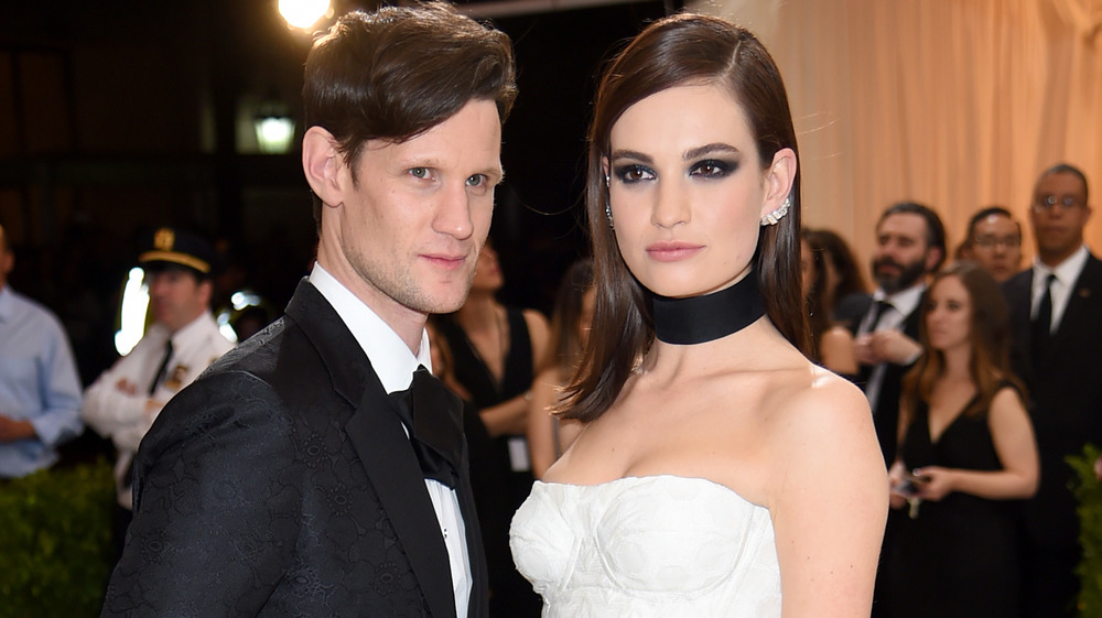 Lily James and Matt Smith