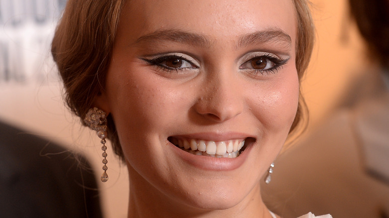 Lily-Rose Depp smiling