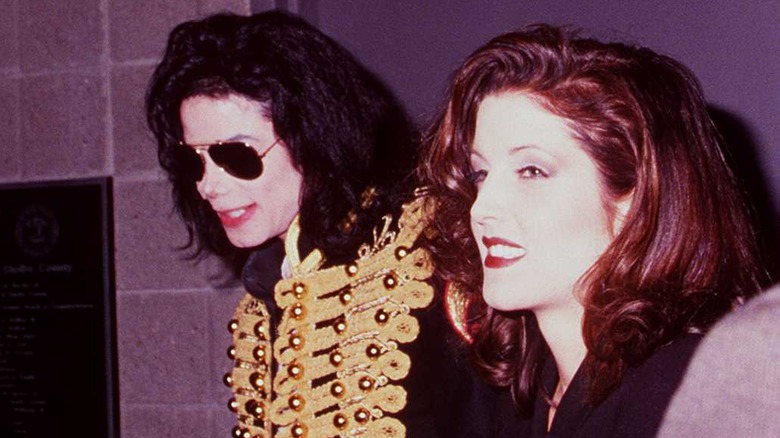 Michael Jackson and Lisa Marie Presley