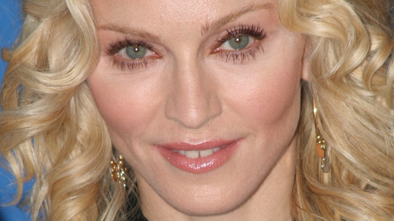 Madonna smiling