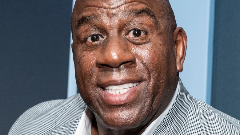 Magic Johnson smiling