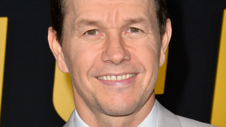 Mark Wahlberg smiling at the premiere of Spencer Confidential