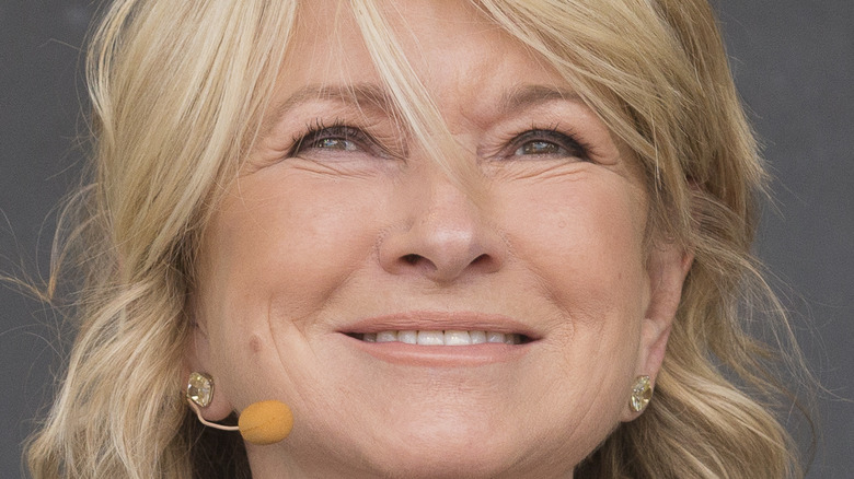 Martha Stewart poses at an event