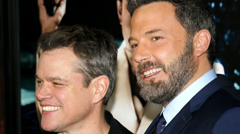 Matt Damon and Ben Affleck smiling