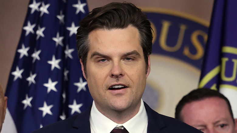Matt Gaetz, speaking on President Trump's involvement with January 6 during a press conference at the U.S. Capitol
