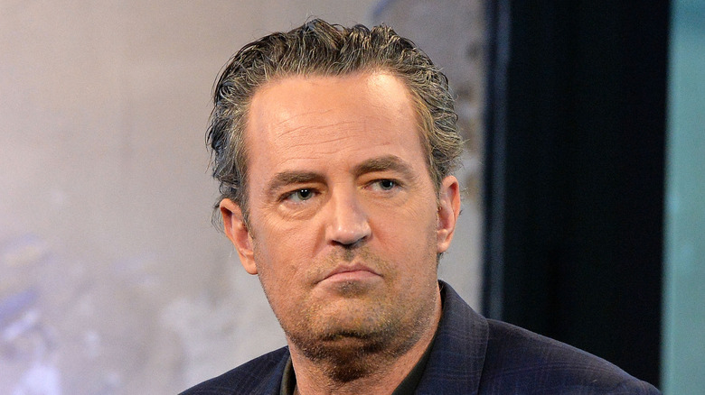Matthew Perry glaring