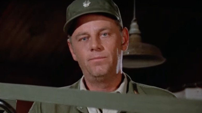 McLean Stevenson wearing green