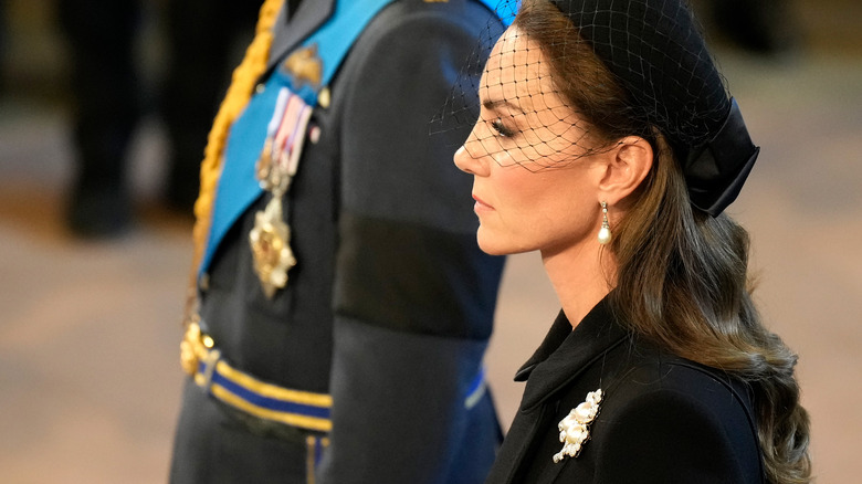 Kate Middleton in profile