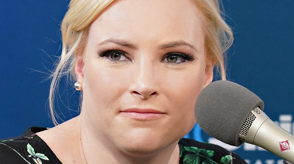 Meghan McCain barely smiling