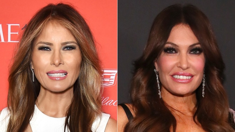 Melania Trump and Kimberly Guilfoyle smiling