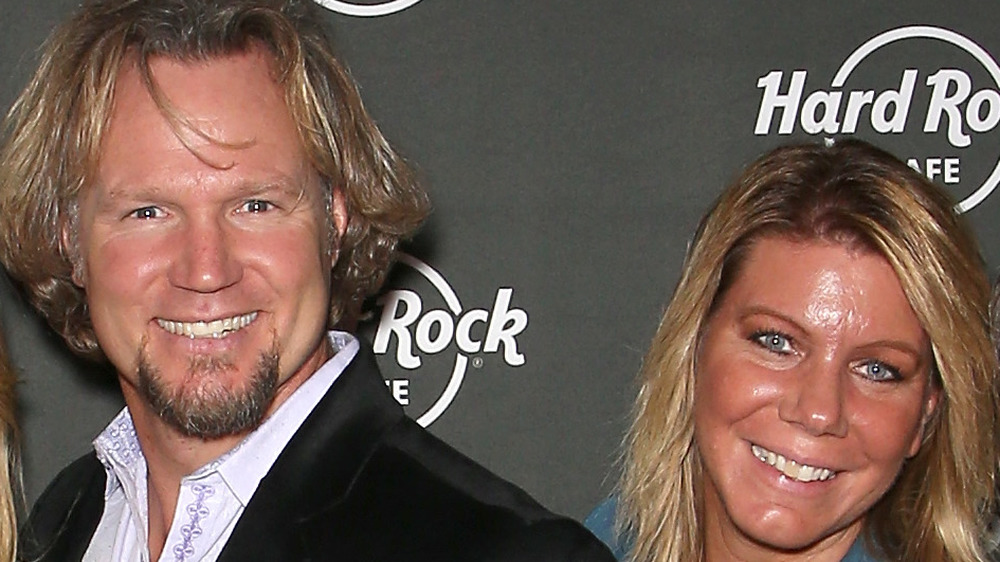 Kody Brown and Meri Brown on a red carpet