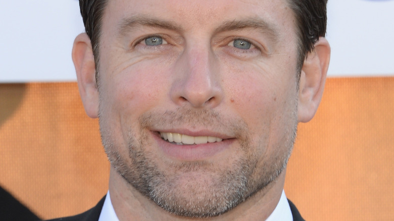 Michael Muhney on the red carpet