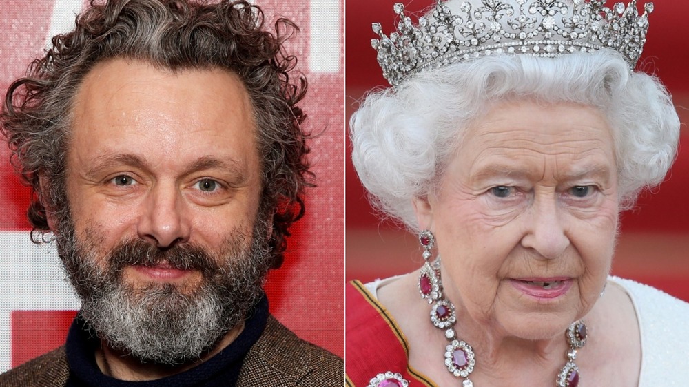 Michael Sheen and Queen Elizabeth II