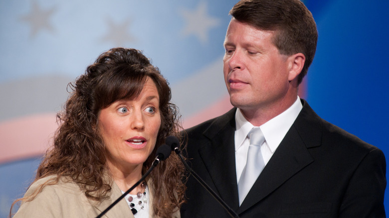 Michelle and Jim Bob Duggar speak at a 2010 conference