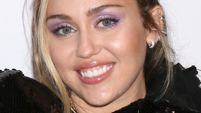 Miley Cyrus smiling