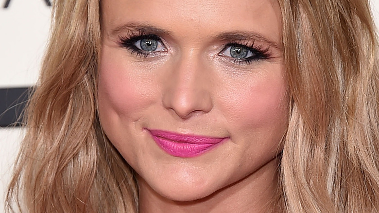 Miranda Lambert smiling pink lip