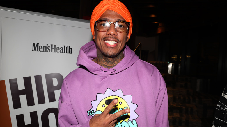 Nick Cannon purple hoodie