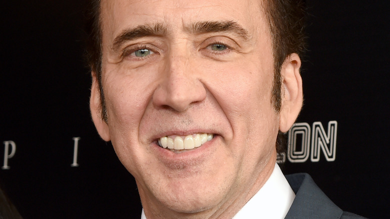 Nicolas Cage smiling