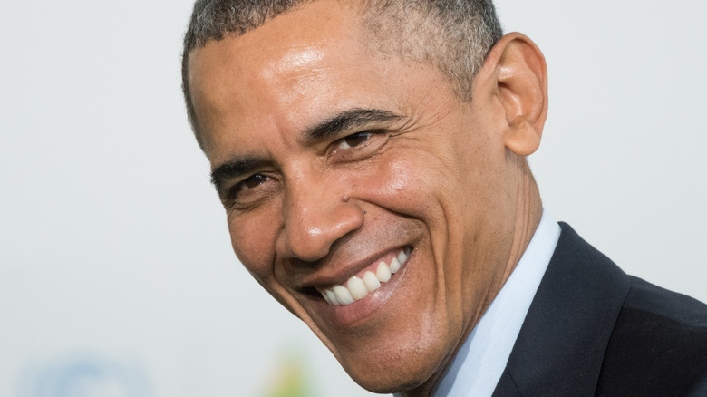 Barack Obama with wide smile