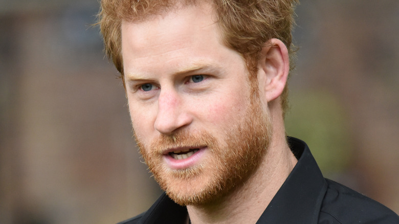 Prince Harry speaking