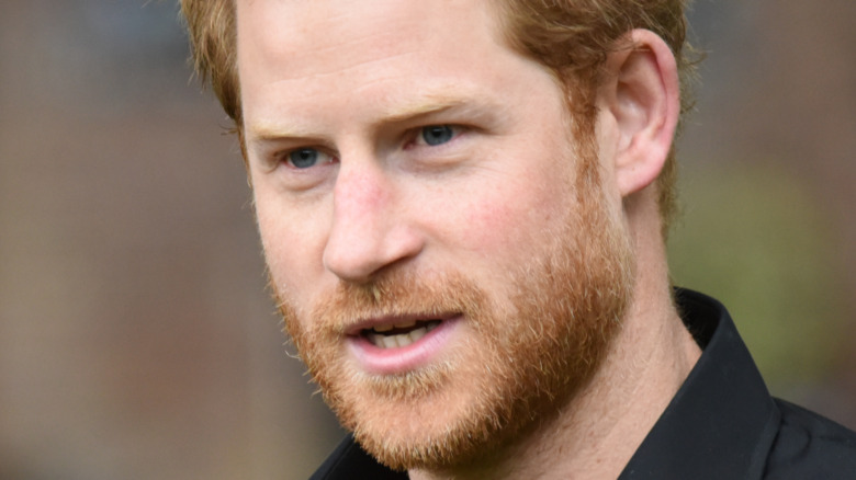 Prince Harry talking