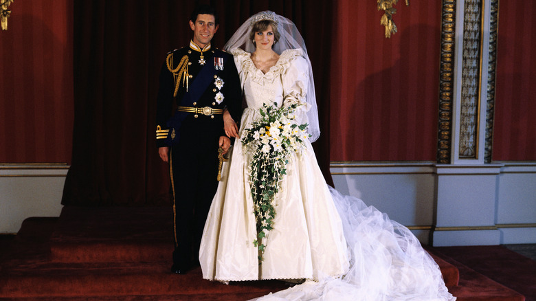 Princess Diana, Prince Charles posing