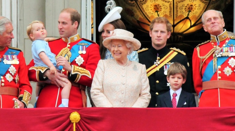 British royal family on the Buckingham Palace balcony