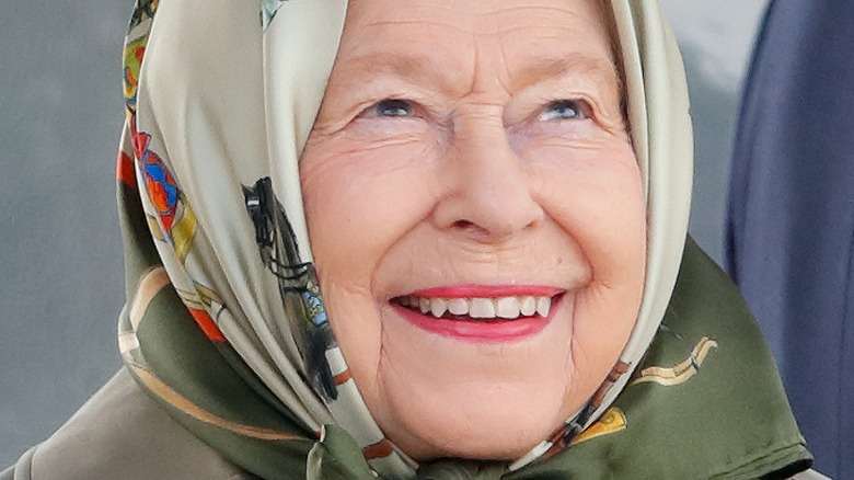 Queen Elizabeth smiling