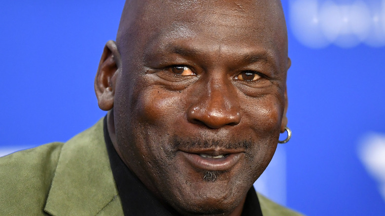 Michael Jordan at a 2020 press conference