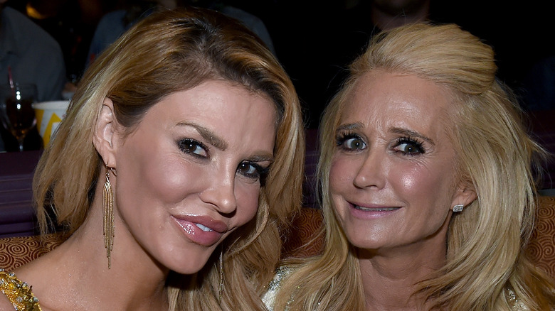 Brandi Glanville posing with Kim Richards