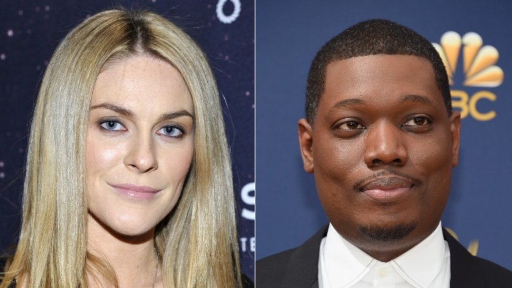 Split image of Leah McSweeney and Michael Che