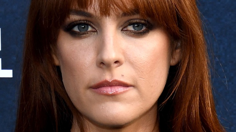 Riley Keough with bangs