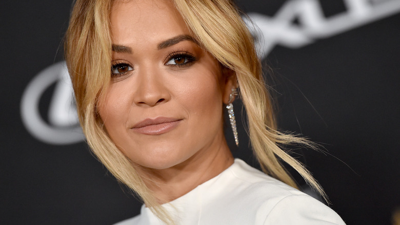 Rita Ora in all white