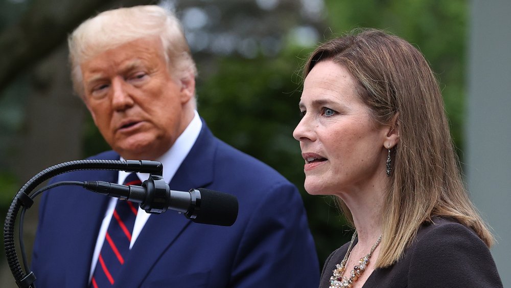 Donald Trump and Amy Coney Barrett