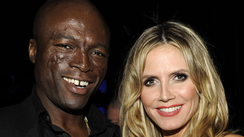 Seal and Heidi Klum smiling