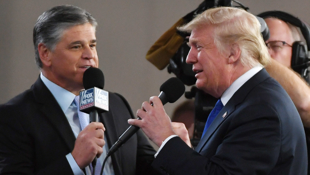 Sean Hannity and Donald Trump