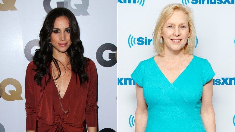 Meghan Markle, Kristen Gillibrand posing