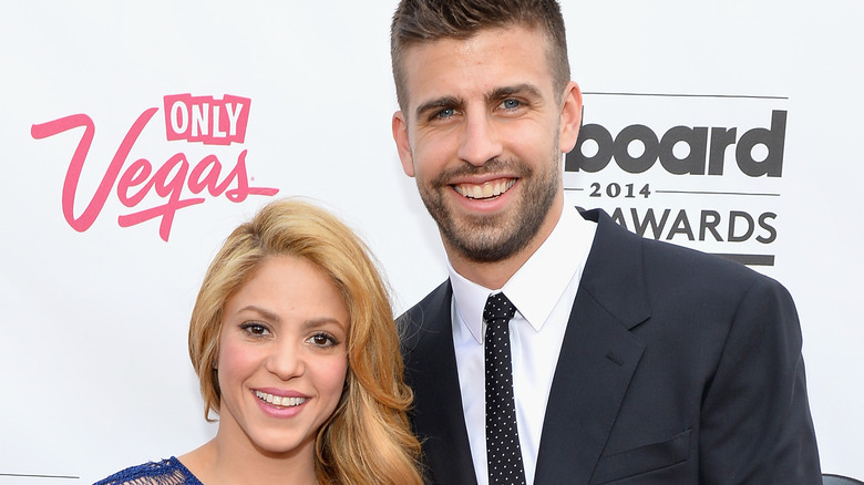 Gerard Piqué and Shakira at an award show