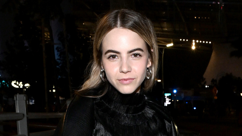 Bobbi Althoff wearing black
