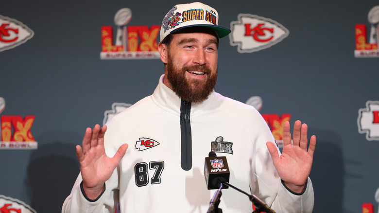 Travis Kelce with a beard