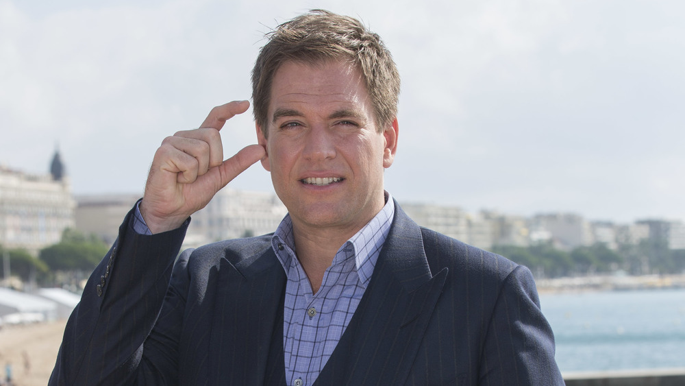 Michael Weatherly standing