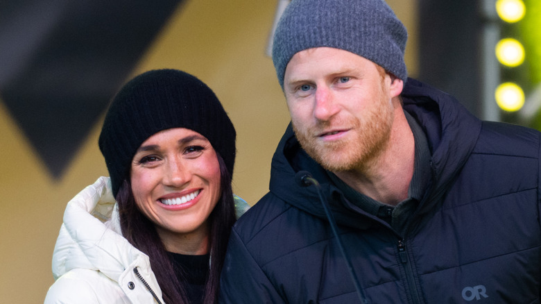 Meghan Markle and Prince Harry smiling