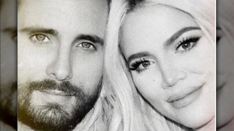 Scott Disick Khloé Kardashian smiling selfie