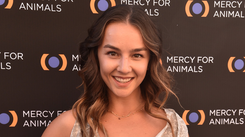 Lexi Ainsworth attending a Mercy for Animals event