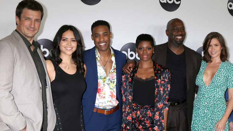 The cast of The Rookie at ABC TCA Party - Summer 2018
