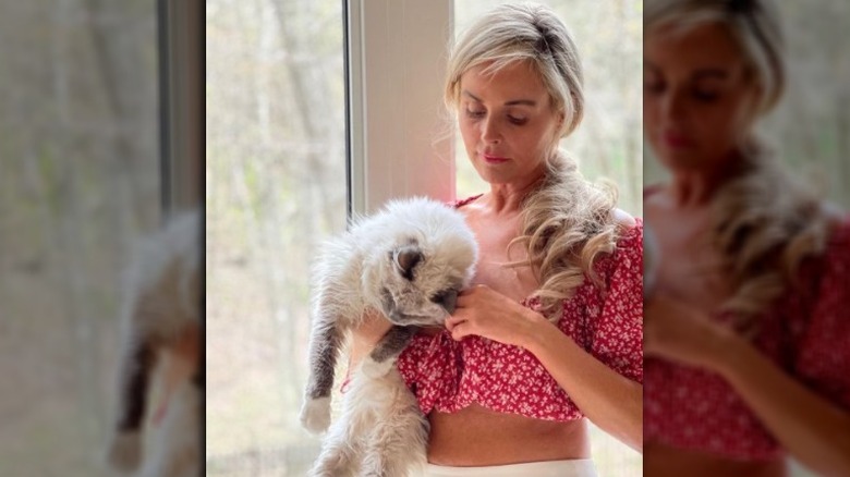 Stephanie Davison holding cat