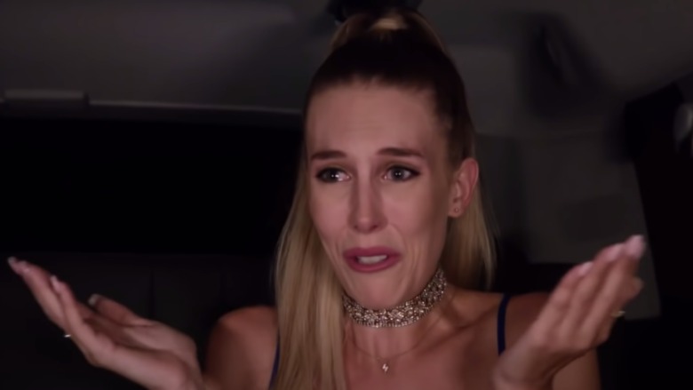 Kaci Campbell crying on Temptation Island