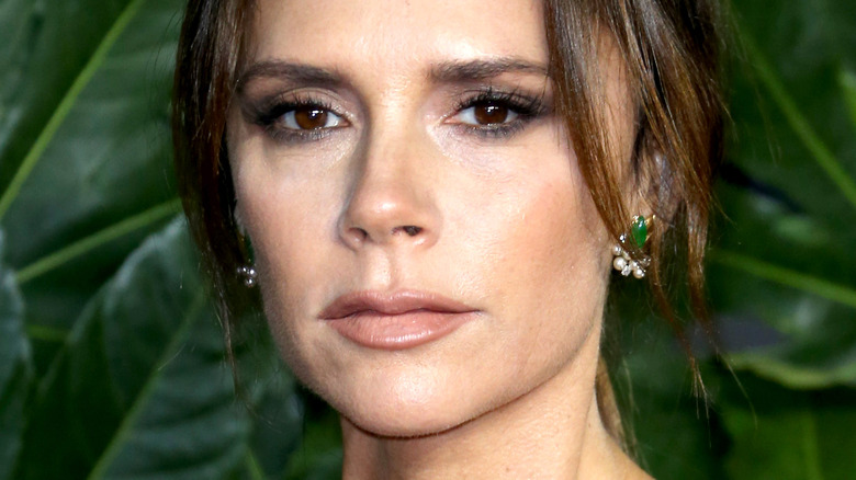 Victoria Beckham with serious expression