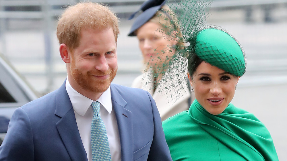 Prince Harry and Meghan Markle during a public appearance