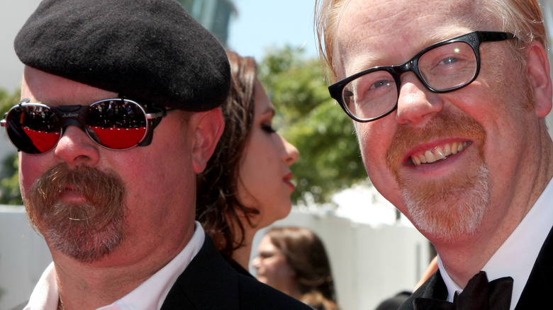 Adam Savage and Jamie Hyneman smiling